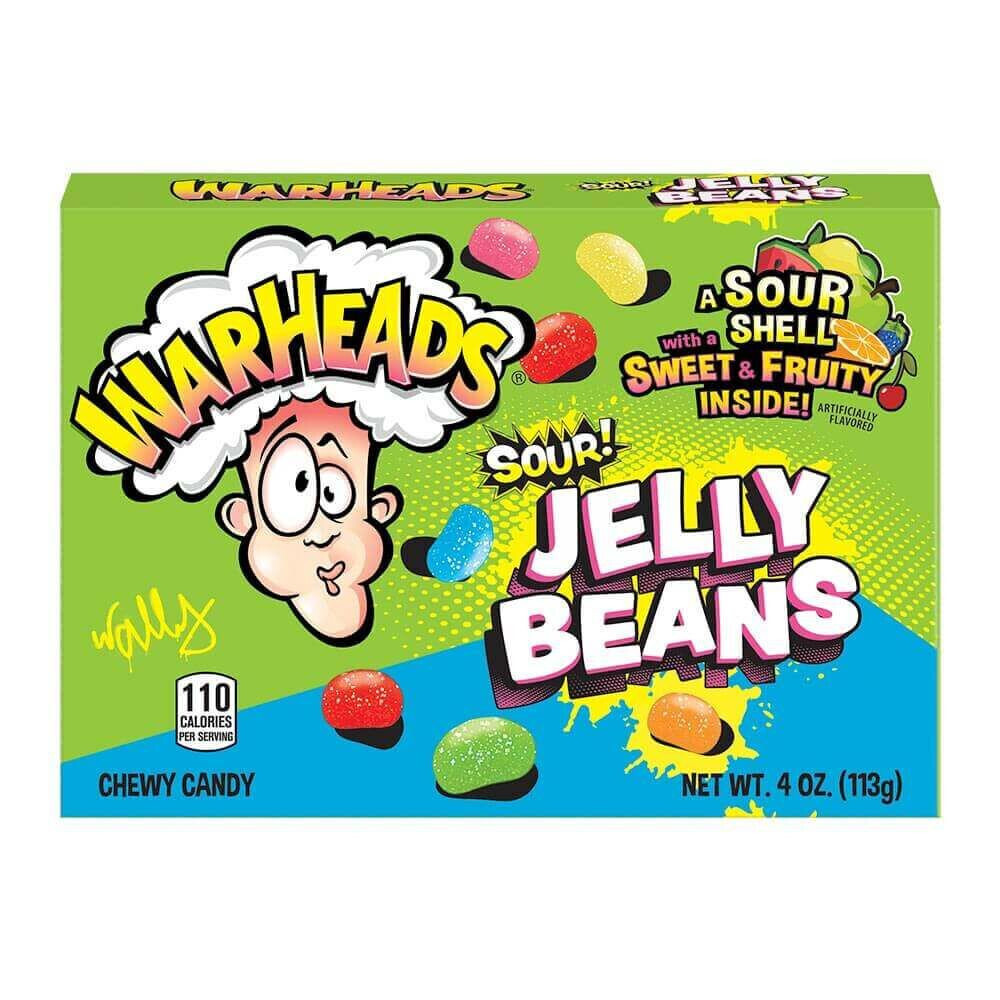 Warheads Sour Jelly Beans Theatre Box 113g (1x12)