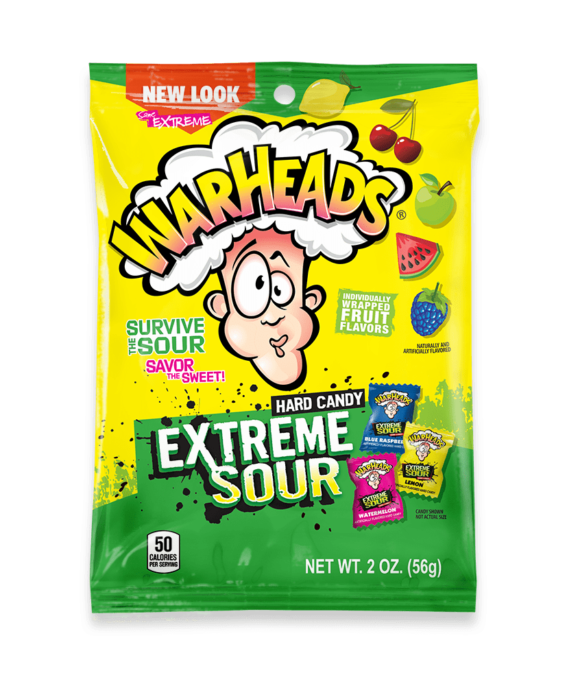 WARHEADS HARD CANDY EXTREME SOUR (15x28g)