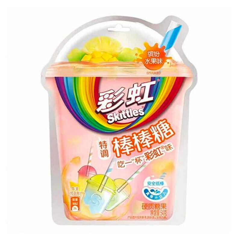 Skittles Lollipop Colorful Water and Fruit 8x54g