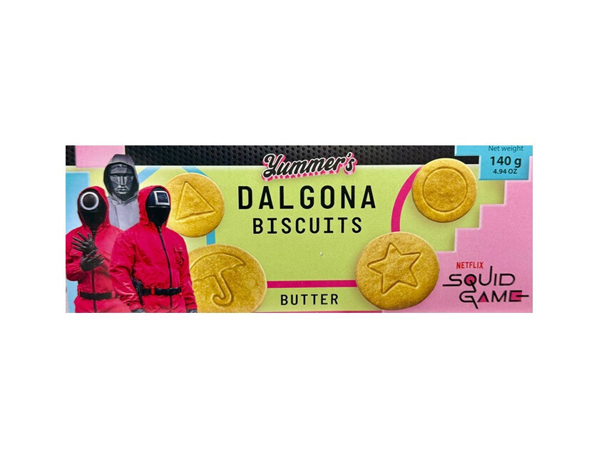 Squid Game Dalgona Biscuits Vanilla&Butter (24x140g)