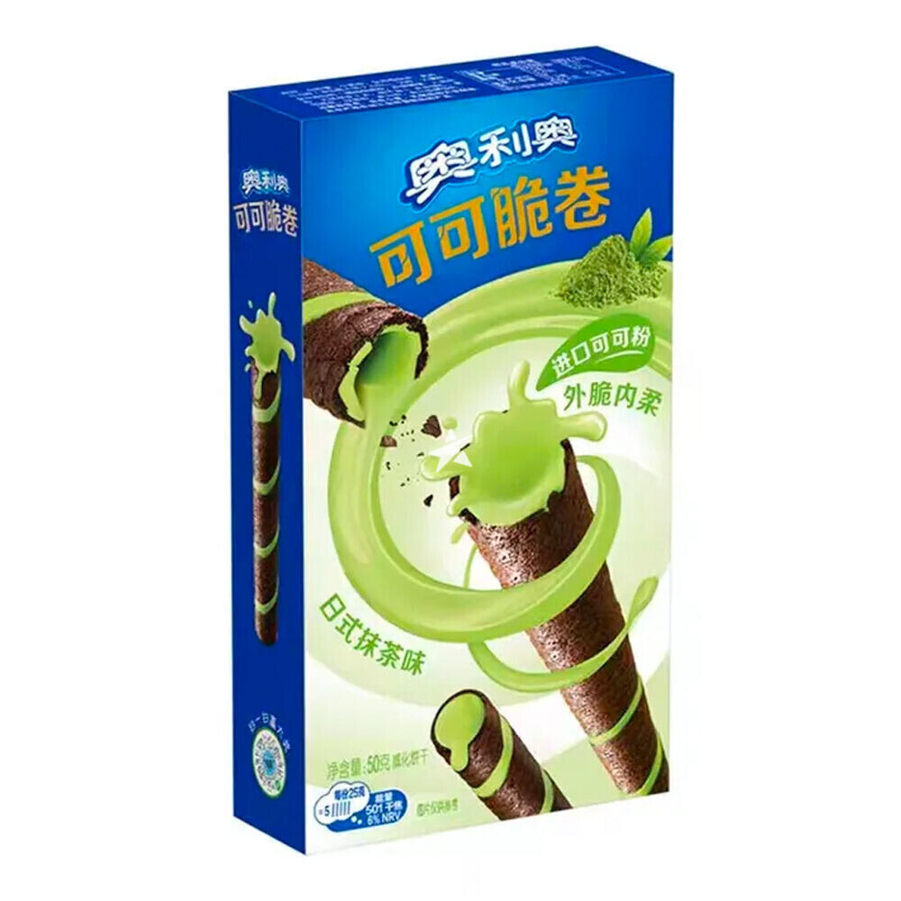 Oreo Cocoa Crisp Roll Matcha Asia 50g (1x24)