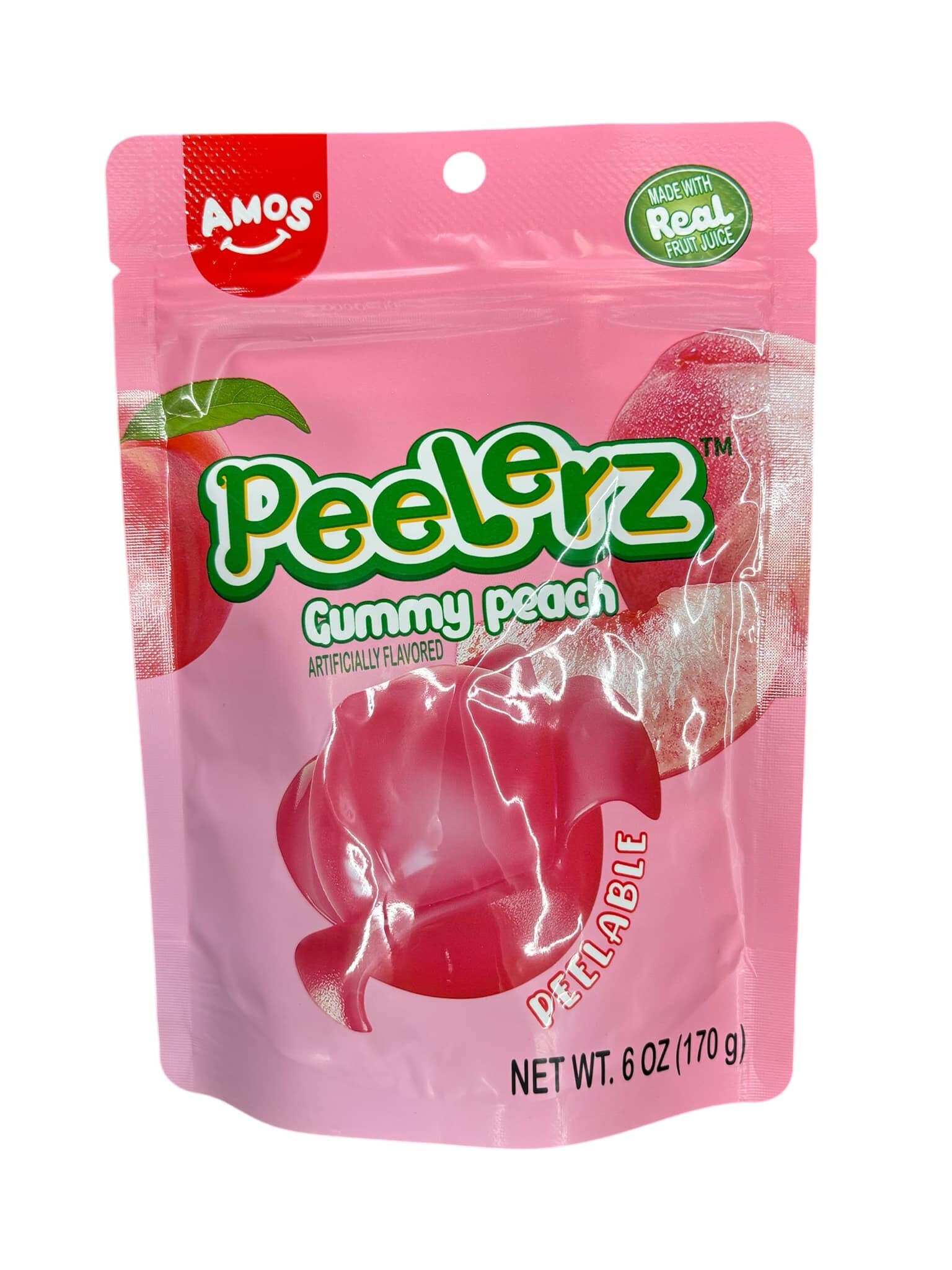 Amos Peelerz  Peach Burst Fruit Gummy (12x170g)