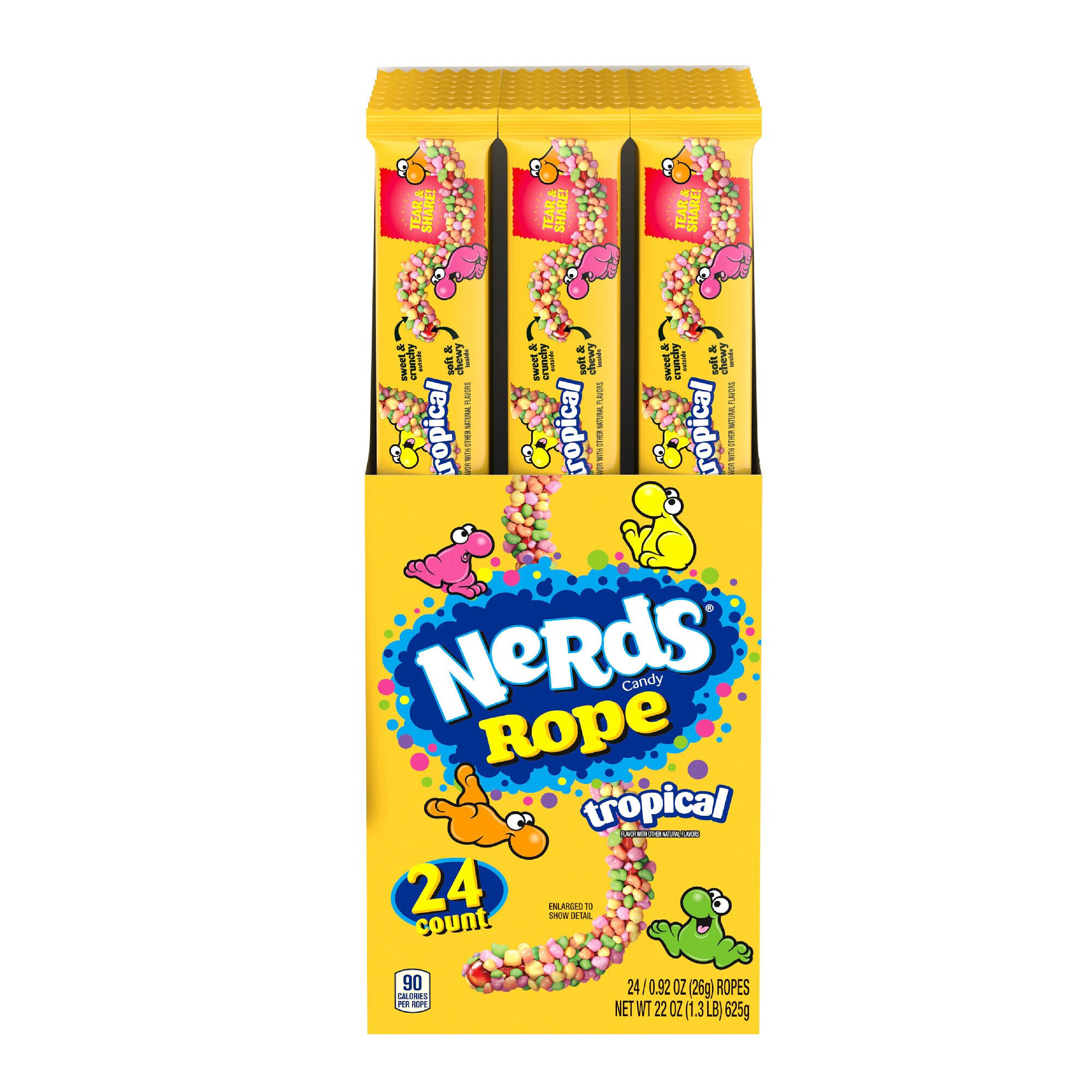 Nerds Candy Rope Tropical (24x26g)