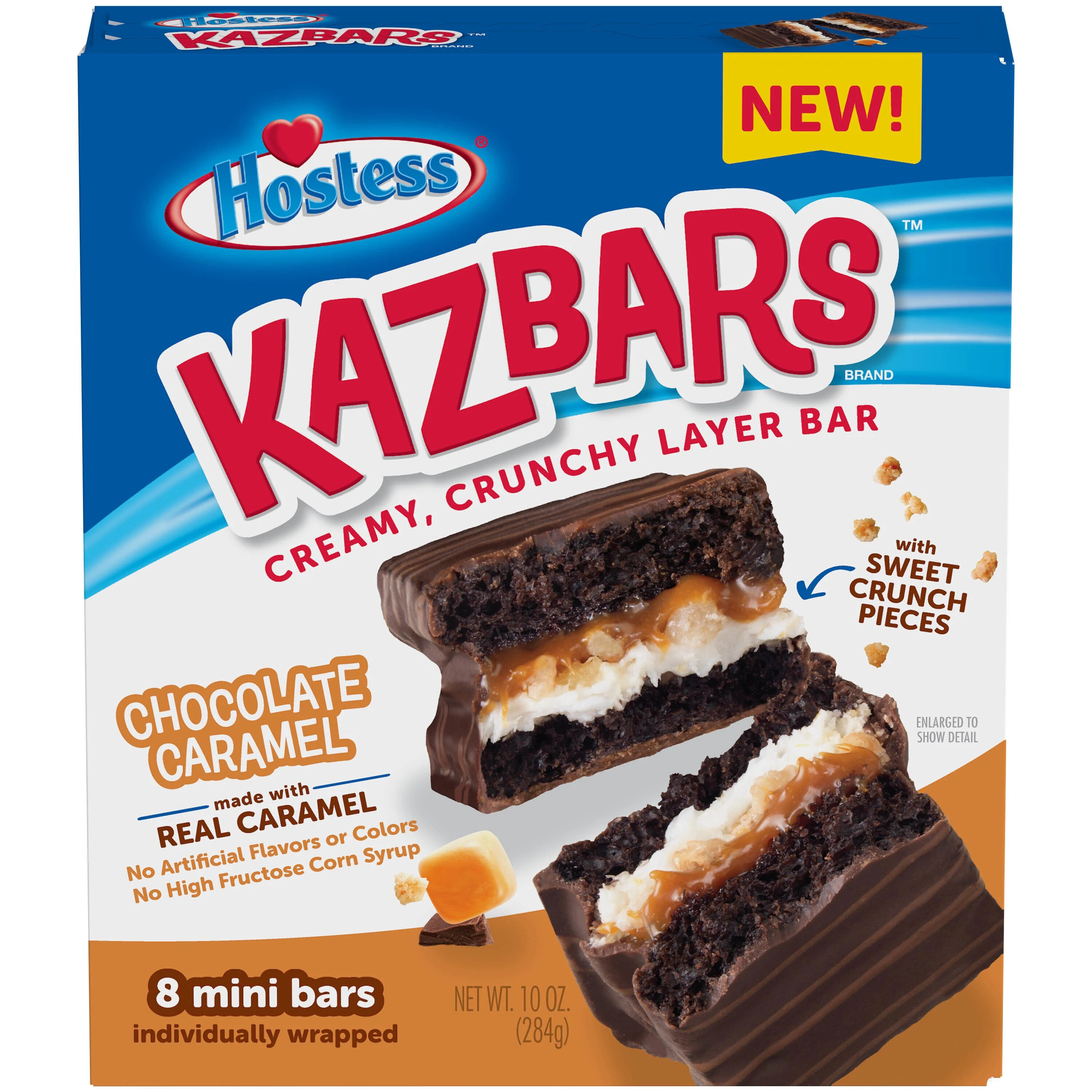 Hostess Chocolate & Caramel Kazbars 6x284g