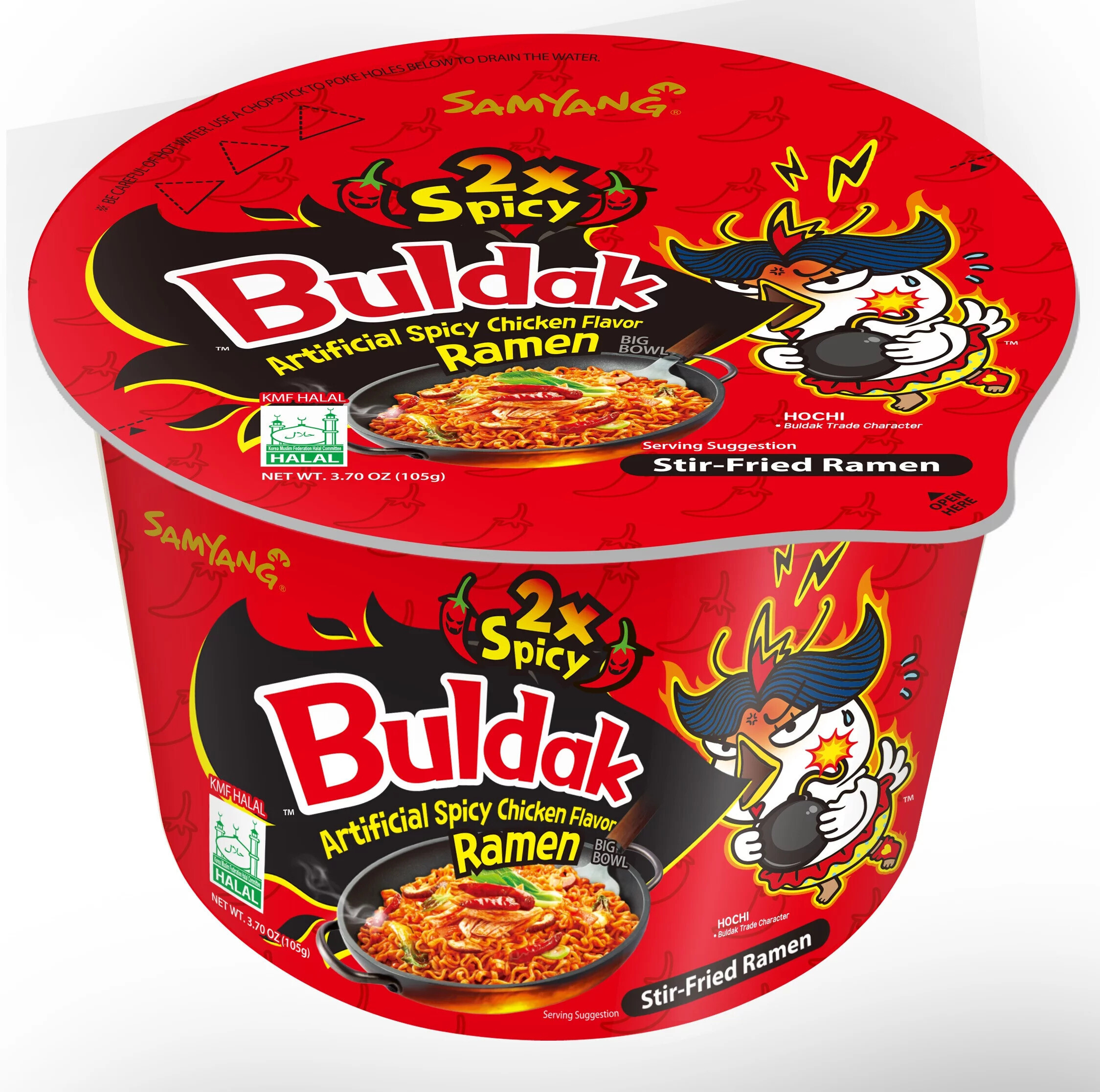 Samyang Buldak Cups x2 Hot (16x120g)