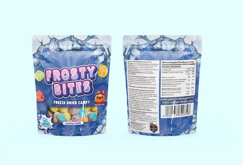 Frosty Bites Puffs (Freeze Dried Candy) 24x50g