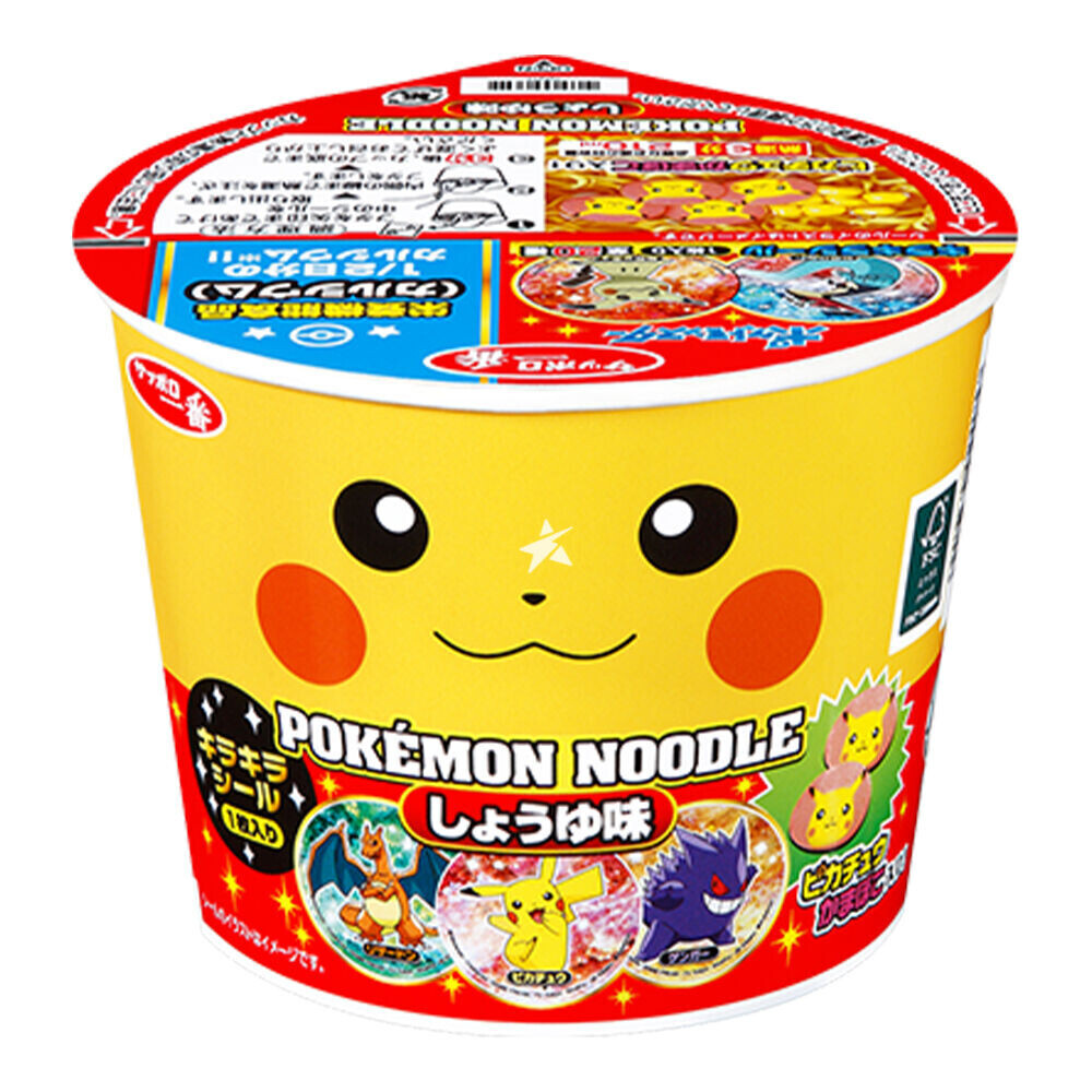 Sanyo Sapporo Pikachu Mini Ramen Cup Soy Sauce 12X37g