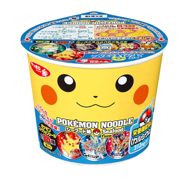 Sanyo Sapporo Pikachu Mini Ramen Cup Seafood 12x37G