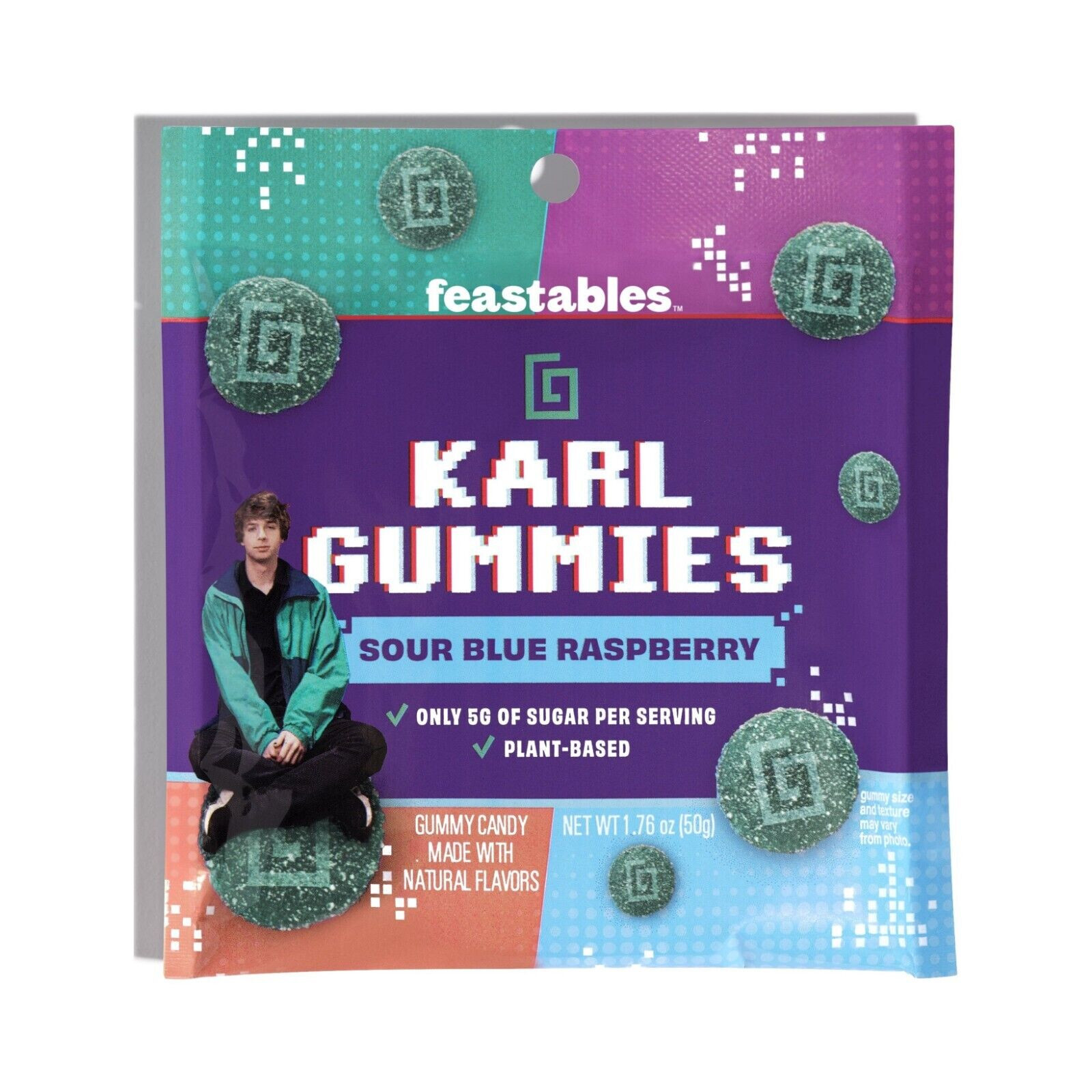 Karl Gummies Sour Blue Raspberry (8x51g)