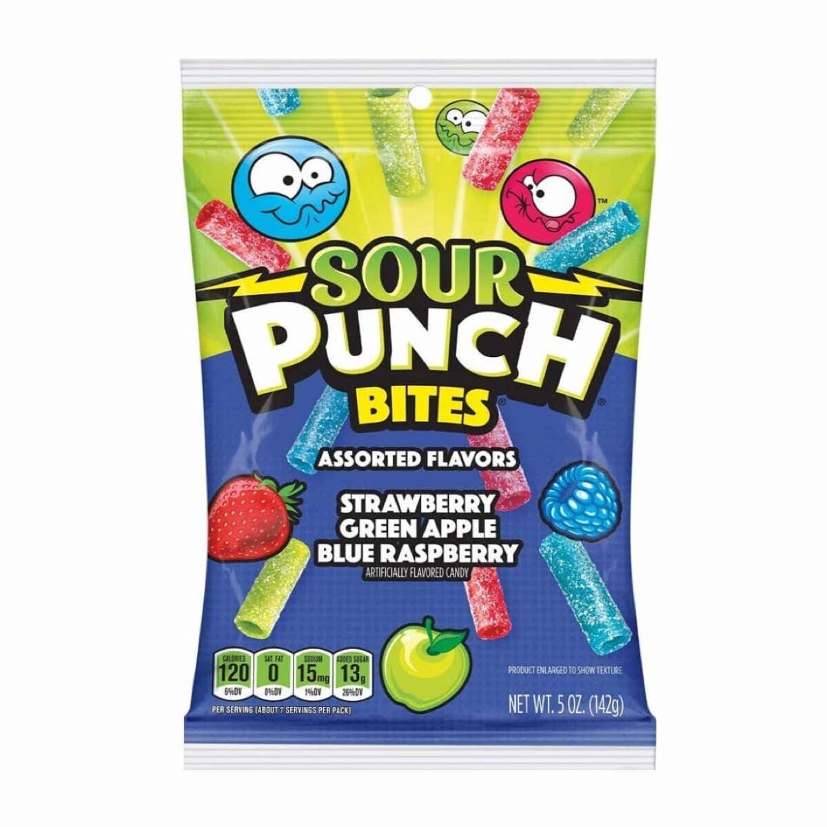 Sour Punch Bites Assorted (12x105g)