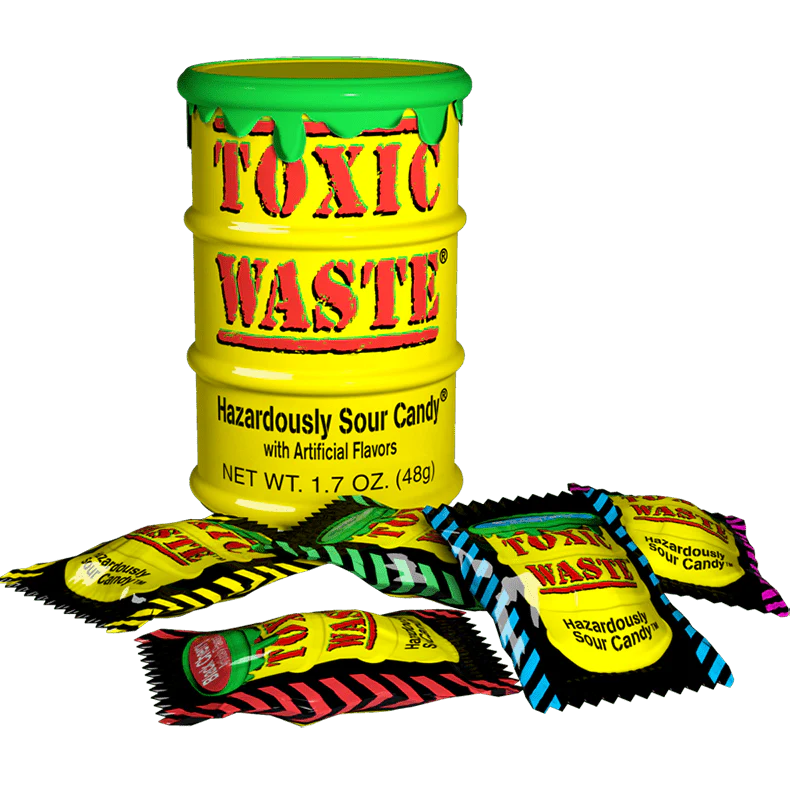 Toxic Waste Hazardously Sour Candy Drum 12x42g