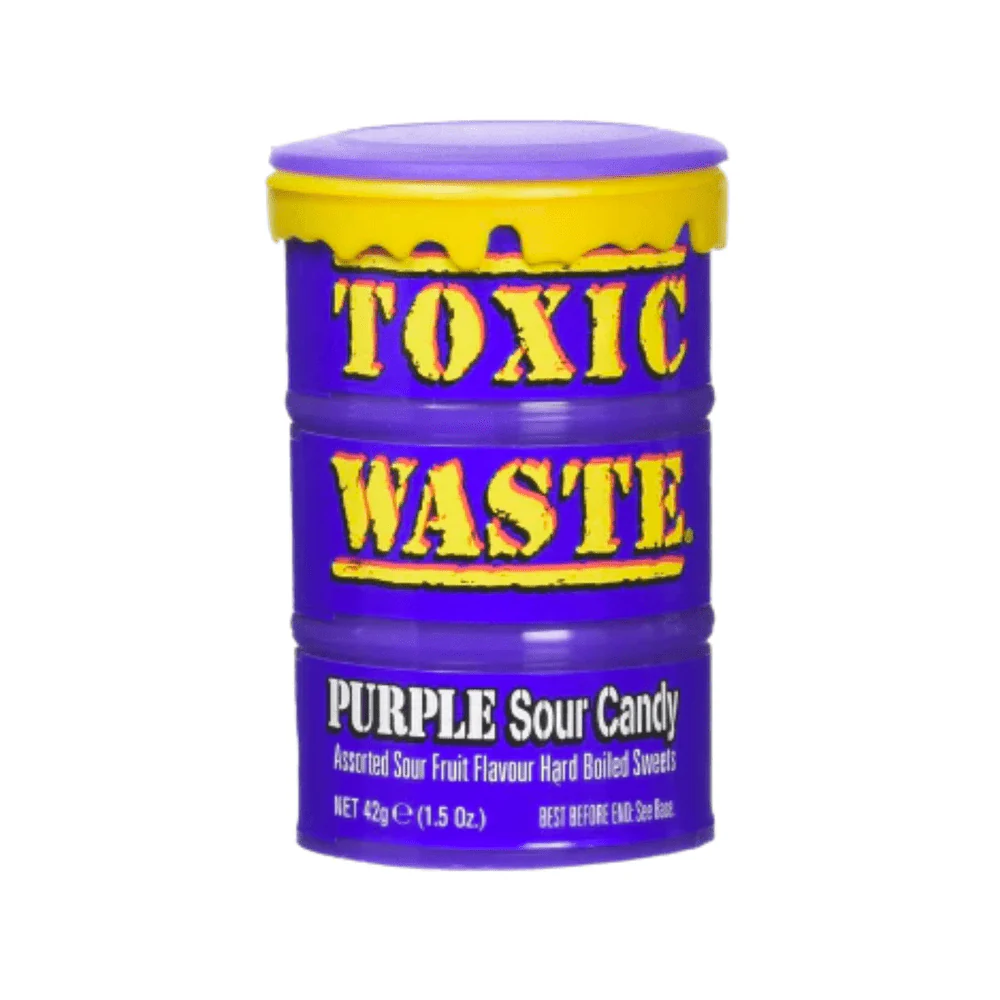 Toxic Waste Purple Sour Candy Drum 12x42g