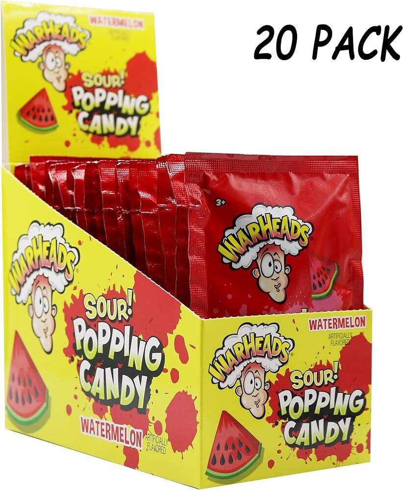 Warheads Popping Candy 20x9gr