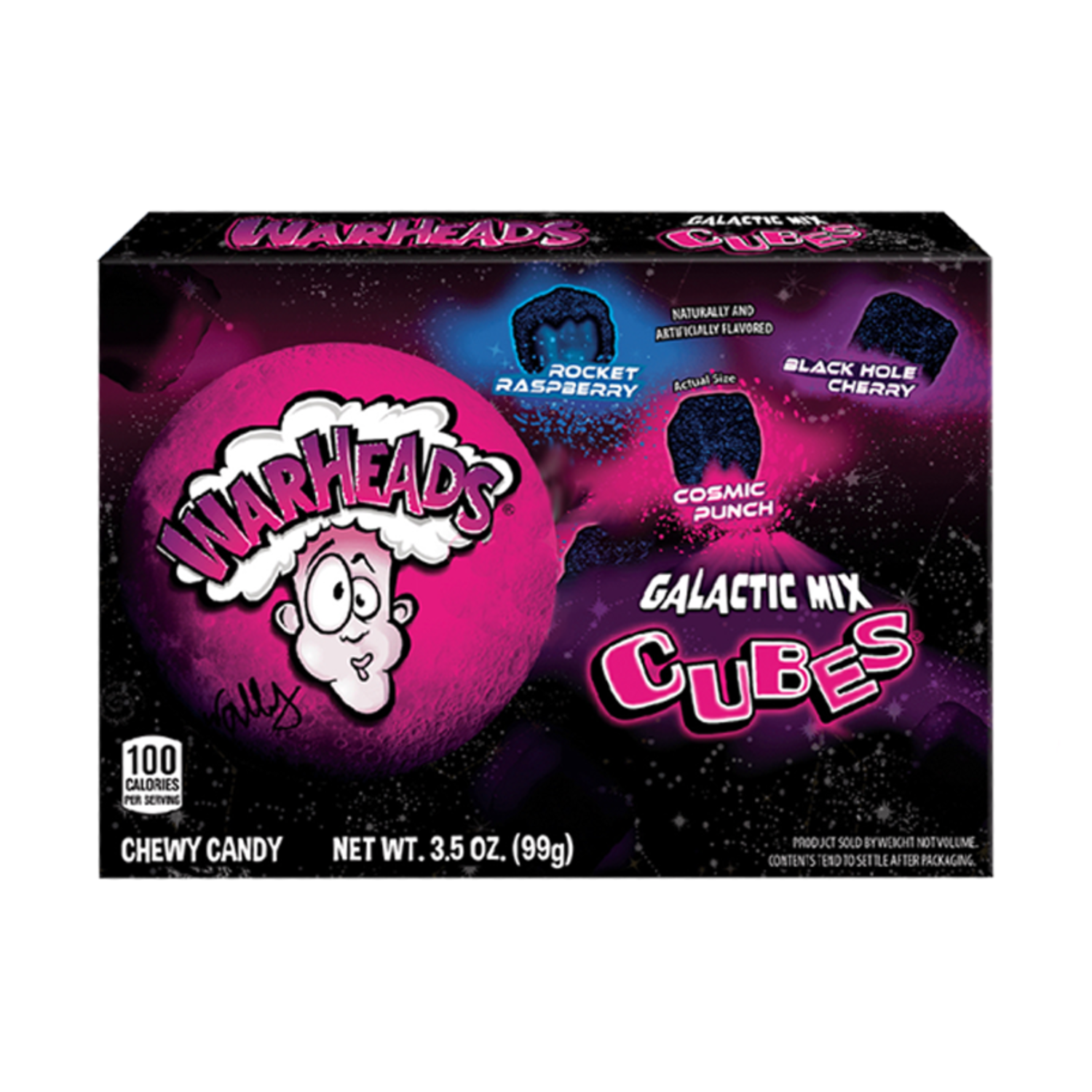 Warheads Galactic Cubes Theatre Box 99g (1x12)