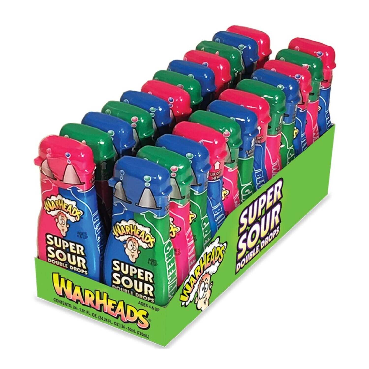 Warheads Super Sour Double Drops 24x30ml